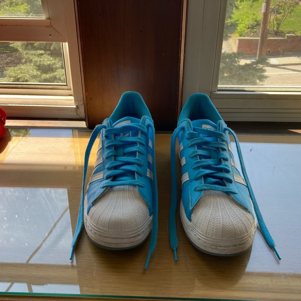 Adidas Superstar Sky Rush Blue/White Men’s Size 12.5 Great Condition!